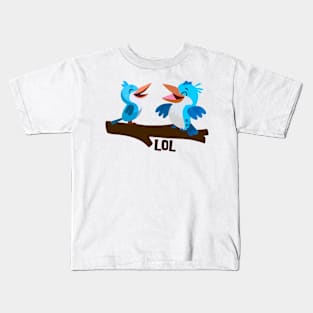 Kookaburras having a LOL Kids T-Shirt